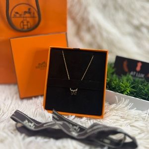SOLD Authentic Hermes Mini Pop H Pendant in Black